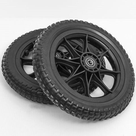 ZUCA & Dynamic Discs Cart All-Terrain Tubeless Foam Wheels Set of 2