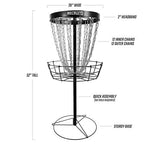 Dynamic Discs Recruit Lite Basket Disc Golf Target (Black)