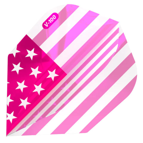 30-3505 Viper V-100 Flights Standard USA Flag Pink