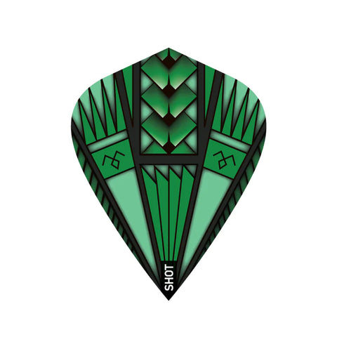 Shot Flights Armour Green Kite