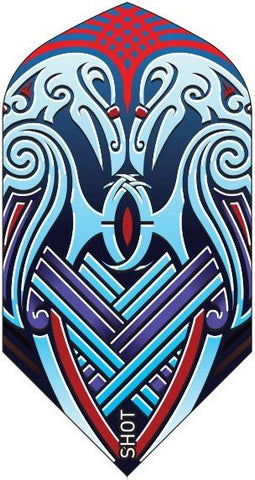 Shot Flights Viking Raven Blue Slim